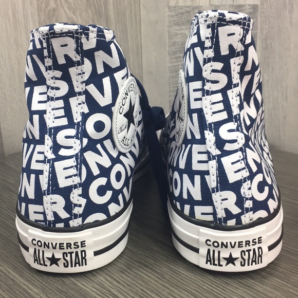 Converse CTAS Hi Navy/White/Navy/White/White - Picture 6 of 8